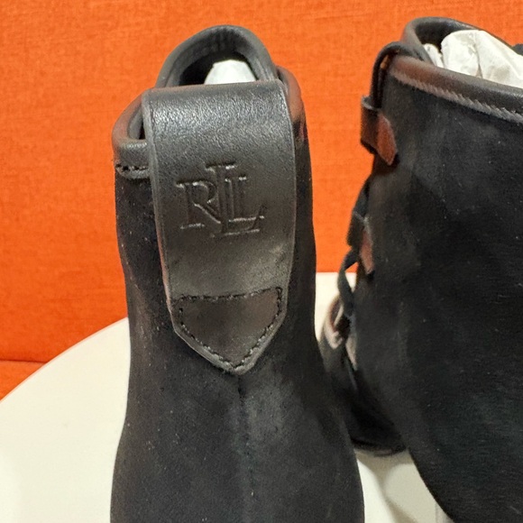 Lauren Ralph Lauren Black Heeled Mabel Boots NWT - Picture 15 of 15